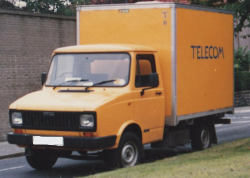 British Telecom Yellow Box Van from the 1980s